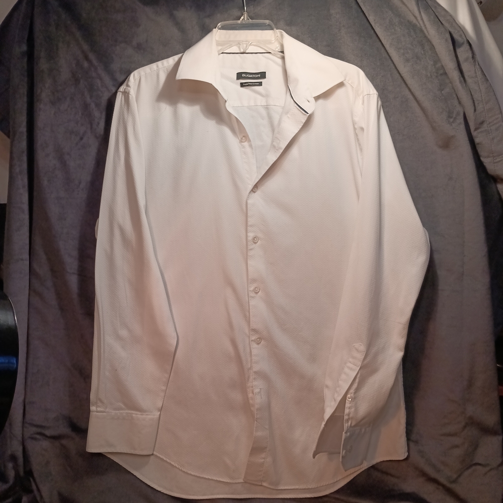 Bugatchi Classic White Dress Shirt